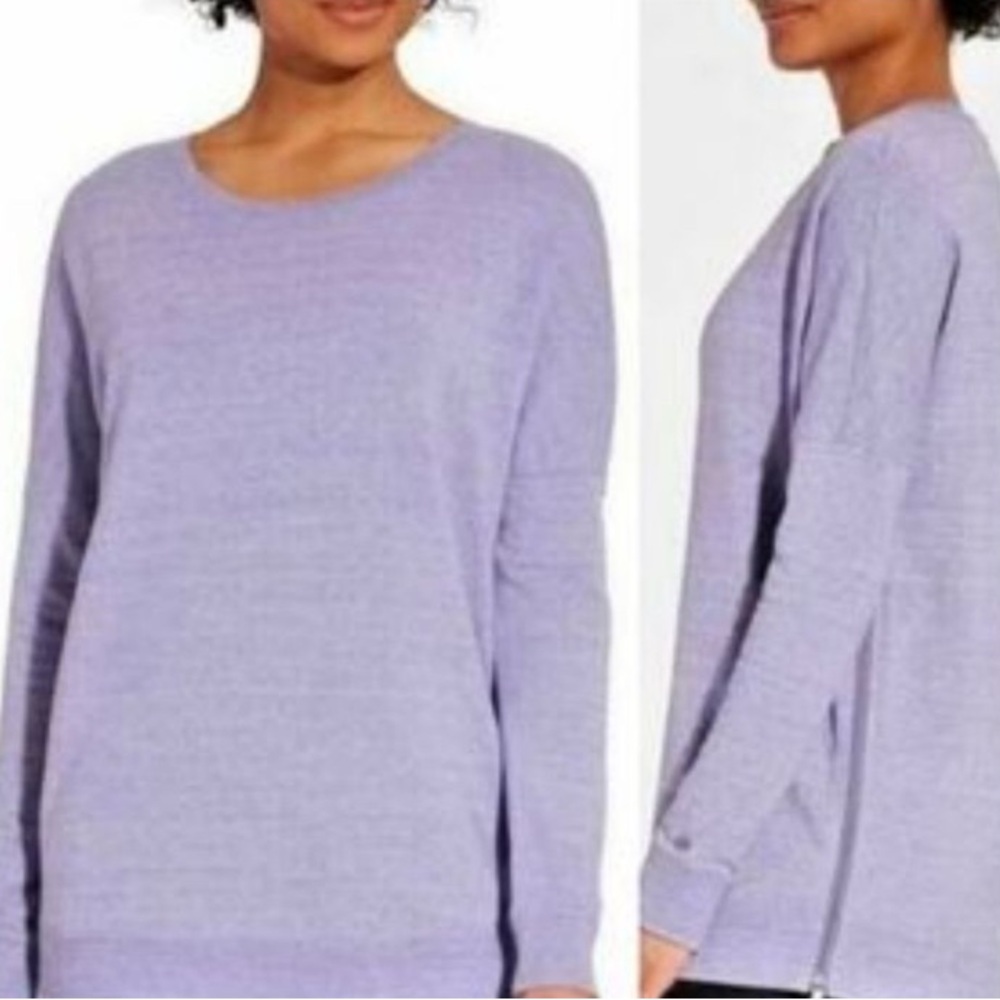 CALIA by Carrie Underwood Purple Effortless Zip Sweatshirt Large